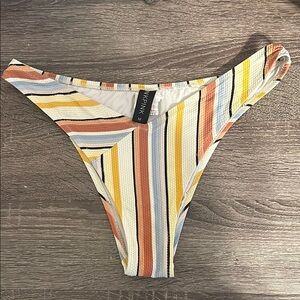 MINKPINK Multicolor Striped Bikini Bottom